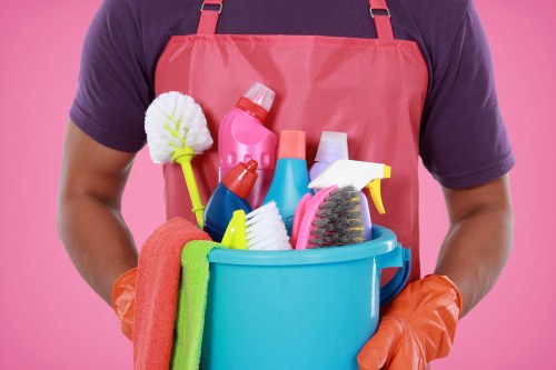 Illustration of cookie policy and website settings for a carpet cleaning business